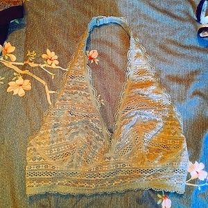 Mint green lace bralette Victoria's Secret